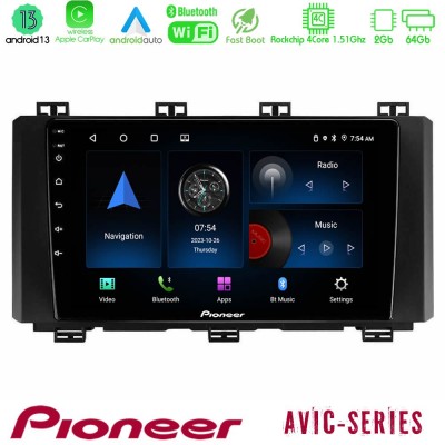 Pioneer AVIC 4Core Android13 2+64GB Seat Ateca 2017-2021 Navigation Multimedia Tablet 9