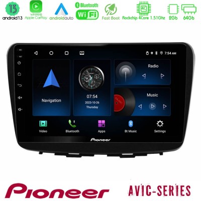 Pioneer AVIC 4Core Android13 2+64GB Suzuki Baleno 2016-2021 Navigation Multimedia Tablet 9