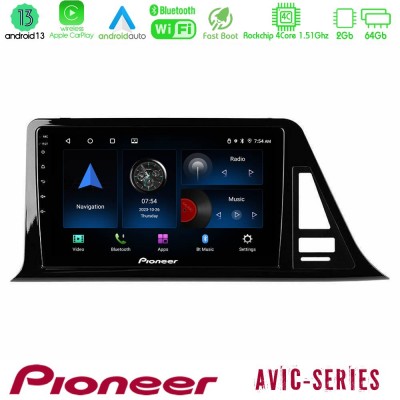 Pioneer AVIC 4Core Android13 2+64GB Toyota CH-R Navigation Multimedia Tablet 9