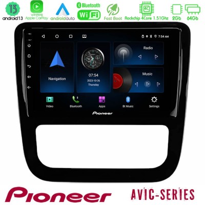 Pioneer AVIC 4Core Android13 2+64GB VW Scirocco 2008-2014 Navigation Multimedia Tablet 9