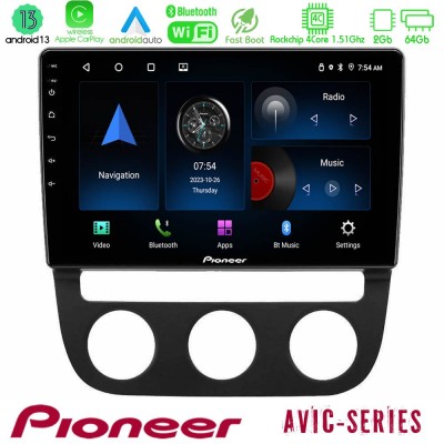 Pioneer AVIC 4Core Android13 2+64GB VW Jetta Navigation Multimedia Tablet 10