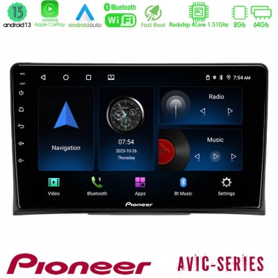 Pioneer AVIC 4Core Android13 2+64GB VW Transporter 2003-2015 Navigation Multimedia Tablet 9