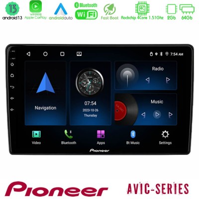 Pioneer AVIC 4Core Android13 2+64GB VW Group Navigation Multimedia Tablet 10