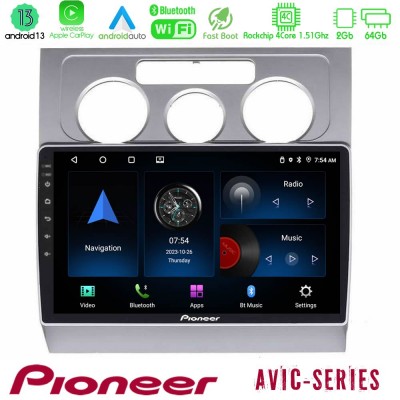 Pioneer AVIC 4Core Android13 2+64GB VW Touran 2003-2011 Navigation Multimedia Tablet 10