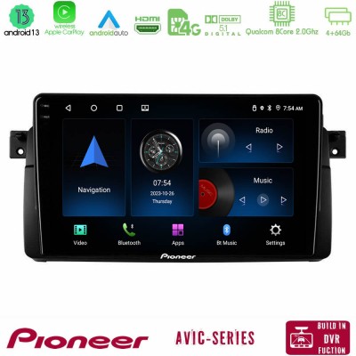 Pioneer AVIC 8Core Android13 4+64GB BMW E46 Navigation Multimedia Tablet 9