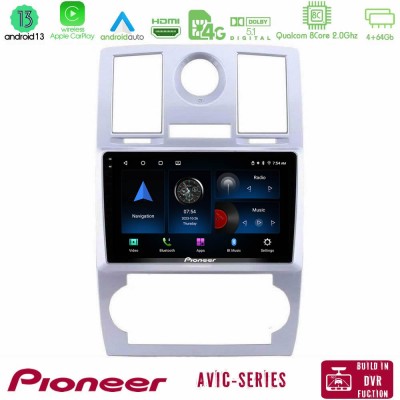 Pioneer AVIC 8Core Android13 4+64GB Chrysler 300C Navigation Multimedia Tablet 9