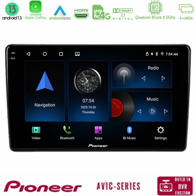 Pioneer AVIC 8Core Android13 4+64GB Peugeot Partner / Citroën Berlingo 2008-2018 Navigation Multimedia Tablet 9