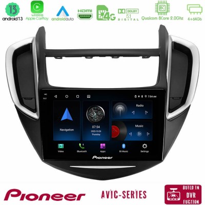 Pioneer AVIC 8Core Android13 4+64GB Chevrolet Trax 2013-2020 Navigation Multimedia Tablet 9
