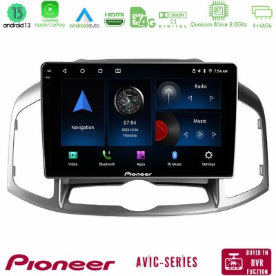 Pioneer AVIC 8Core Android13 4+64GB Chevrolet Captiva 2012-2016 Navigation Multimedia Tablet 9