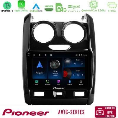 Pioneer AVIC 8Core Android13 4+64GB Dacia Duster 2014-2018 Navigation Multimedia Tablet 9