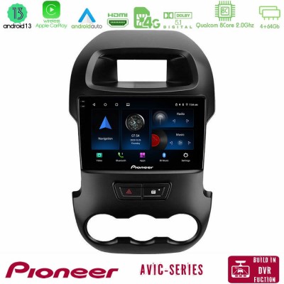 Pioneer AVIC 8Core Android13 4+64GB Ford Ranger 2012-2016 Navigation Multimedia Tablet 9