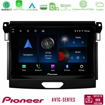 Pioneer AVIC 8Core Android13 4+64GB Ford Ranger 2017-2022 Navigation Multimedia Tablet 9