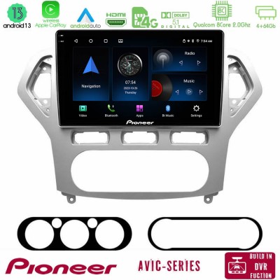 Pioneer AVIC 8Core Android13 4+64GB Ford Mondeo 2007-2010 AUTO A/C Navigation Multimedia Tablet 9