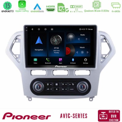 Pioneer AVIC 8Core Android13 4+64GB Ford Mondeo 2007-2011 (Auto A/C) Navigation Multimedia Tablet 9