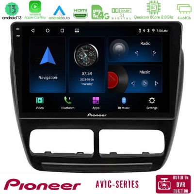 Pioneer AVIC 8Core Android13 4+64GB Fiat Doblo / Opel Combo 2010-2014 Navigation Multimedia Tablet 9