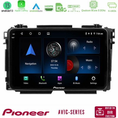 Pioneer AVIC 8Core Android13 4+64GB Honda HR-V Navigation Multimedia Tablet 9