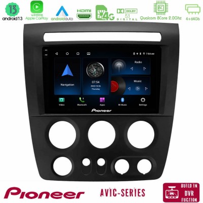 Pioneer AVIC 8Core Android13 4+64GB Hummer H3 2005-2009 Navigation Multimedia Tablet 9