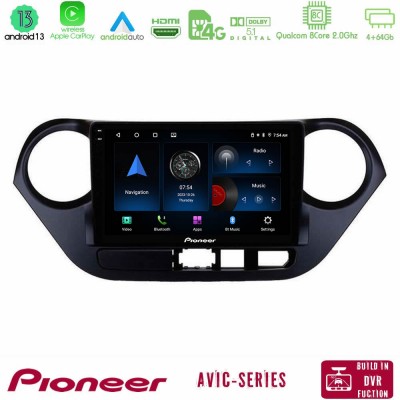 Pioneer AVIC 8Core Android13 4+64GB Hyundai i10 2014-2020 Navigation Multimedia Tablet 9