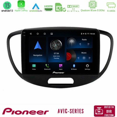 Pioneer AVIC 8Core Android13 4+64GB Hyundai i10 2008-2014 Navigation Multimedia Tablet 9