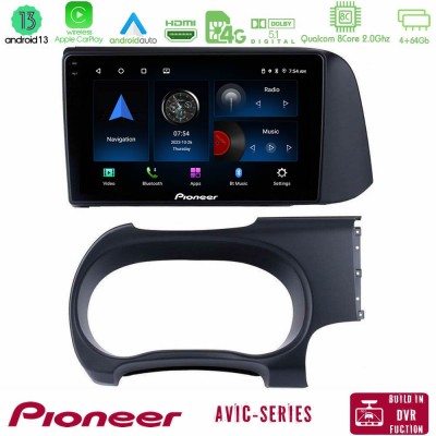 Pioneer AVIC 8Core Android13 4+64GB Hyundai i10 Navigation Multimedia Tablet 9