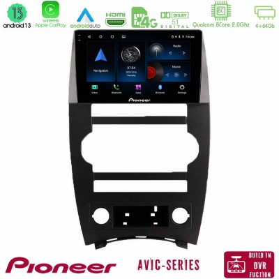 Pioneer AVIC 8Core Android13 4+64GB Jeep Commander 2007-2008 Navigation Multimedia Tablet 9