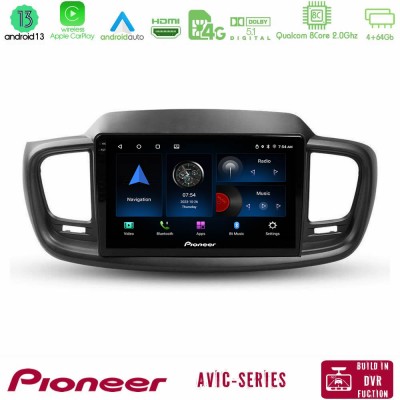 Pioneer AVIC 8Core Android13 4+64GB Kia Sorento 2018-2021 Navigation Multimedia Tablet 9