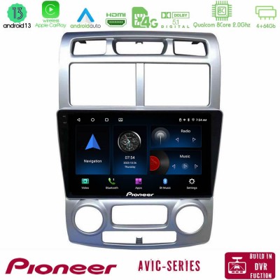 Pioneer AVIC 8Core Android13 4+64GB Kia Sportage 2005-2008 Navigation Multimedia Tablet 9
