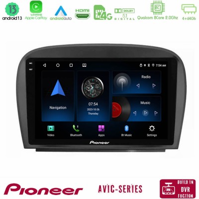 Pioneer AVIC 8Core Android13 4+64GB Mercedes SL Class 2005-2011 Navigation Multimedia Tablet 9