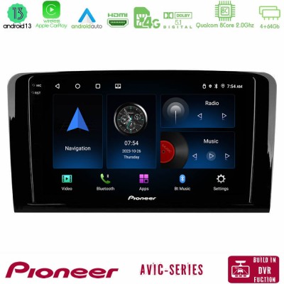Pioneer AVIC 8Core Android13 4+64GB Mercedes ML/GL Class Navigation Multimedia Tablet 9