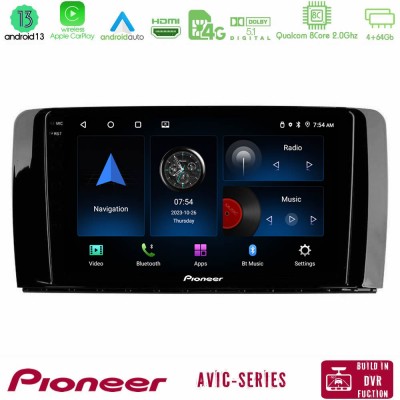 Pioneer AVIC 8Core Android13 4+64GB Mercedes R Class Navigation Multimedia Tablet 9