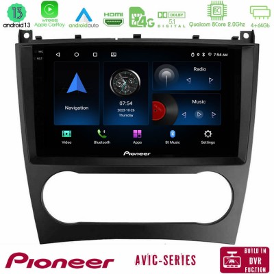 Pioneer AVIC 8Core Android13 4+64GB Mercedes W203 Facelift Navigation Multimedia Tablet 9