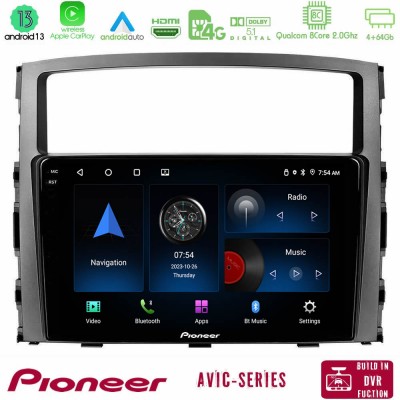 Pioneer AVIC 8Core Android13 4+64GB Mitsubishi Pajero 2008-2009 Navigation Multimedia Tablet 9