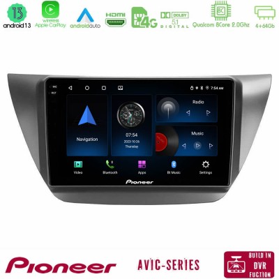Pioneer AVIC 8Core Android13 4+64GB Mitsubishi Lancer 2004 – 2008 Navigation Multimedia Tablet 9