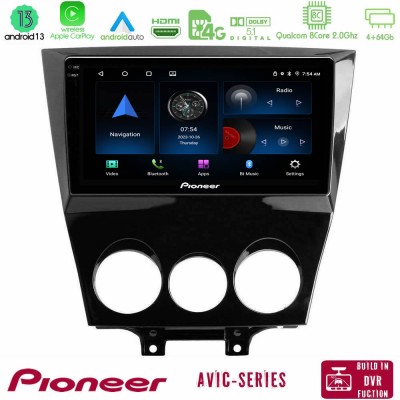 Pioneer AVIC 8Core Android13 4+64GB Mazda RX8 2008-2012 Navigation Multimedia Tablet 9