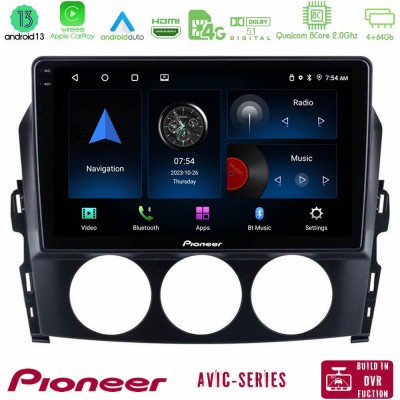 Pioneer AVIC 8Core Android13 4+64GB Mazda MX-5 2006-2008 Navigation Multimedia Tablet 9