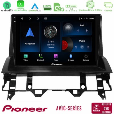 Pioneer AVIC 8Core Android13 4+64GB Mazda6 2002-2006 Navigation Multimedia Tablet 10