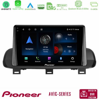 Pioneer AVIC 8Core Android13 4+64GB Nissan Qashqai J12 & X-Trail T33 Navigation Multimedia Tablet 10