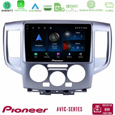 Pioneer AVIC 8Core Android13 4+64GB Nissan NV200 Navigation Multimedia Tablet 9