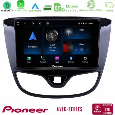 Pioneer AVIC 8Core Android13 4+64GB Opel Karl 2017-2019 Navigation Multimedia Tablet 9