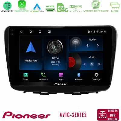 Pioneer AVIC 8Core Android13 4+64GB Suzuki Baleno 2016-2021 Navigation Multimedia Tablet 9