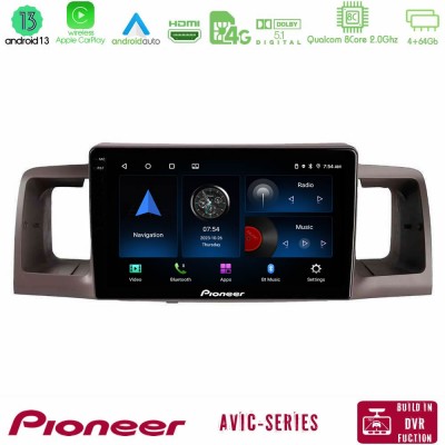 Pioneer AVIC 8Core Android13 4+64GB Toyota Corolla 2002-2006 Navigation Multimedia Tablet 9