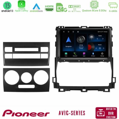 Pioneer AVIC 8Core Android13 4+64GB Toyota Land Cruiser J120 2002-2009 Navigation Multimedia Tablet 9