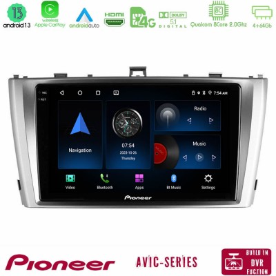 Pioneer AVIC 8Core Android13 4+64GB Toyota Avensis T27 Navigation Multimedia Tablet 9