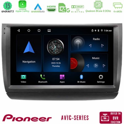 Pioneer AVIC 8Core Android13 4+64GB Toyota Prius 2004-2009 Navigation Multimedia Tablet 9