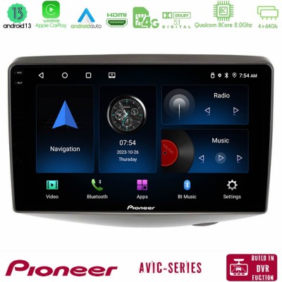 Pioneer AVIC 8Core Android13 4+64GB Toyota Yaris 1999 - 2006 Navigation Multimedia Tablet 9
