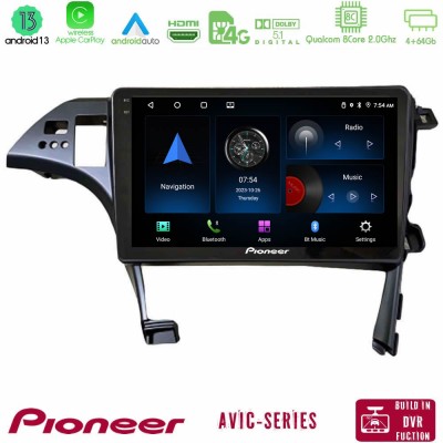 Pioneer AVIC 8Core Android13 4+64GB Toyota Prius 2010-2015 Navigation Multimedia Tablet 10