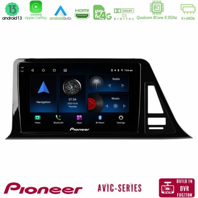 Pioneer AVIC 8Core Android13 4+64GB Toyota CH-R Navigation Multimedia Tablet 9