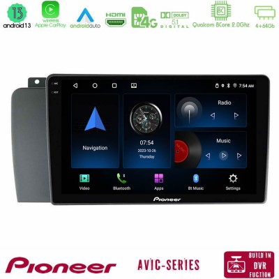Pioneer AVIC 8Core Android13 4+64GB Volvo S60 2004-2009 Navigation Multimedia Tablet 9