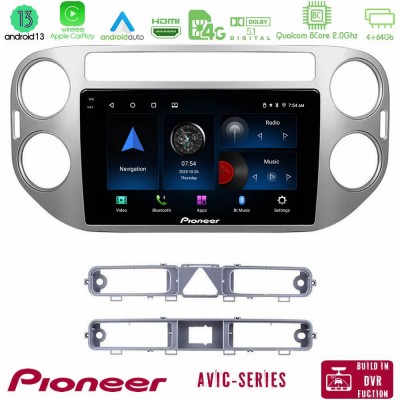 Pioneer AVIC 8Core Android13 4+64GB VW Tiguan Navigation Multimedia Tablet 9
