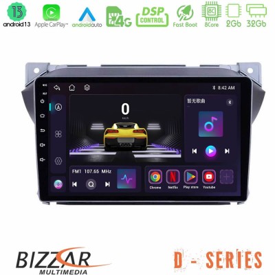 Bizzar D Series Suzuki Alto & Nissan Pixo 8core Android13 2+32GB Navigation Multimedia Tablet 9